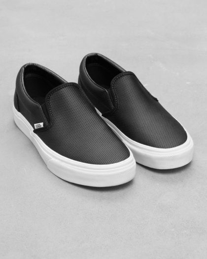 Contemporary Leather Slip-Ons