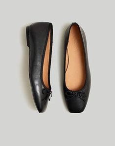 Sophisticated Leather Ballet Flats